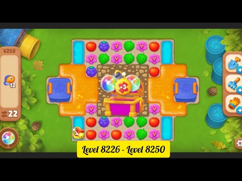 Gardenscapes ( Level 8226 - Level 8250 ) - All Puzzles - Gameplay PART - 379