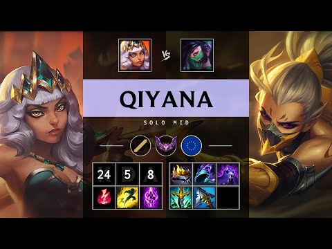 Qiyana Mid vs Akali: Godlike - EUW Master Patch 14.20