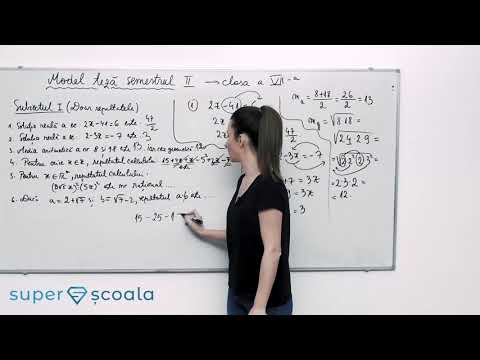 Model de teză clasa a VII-a semestrul II