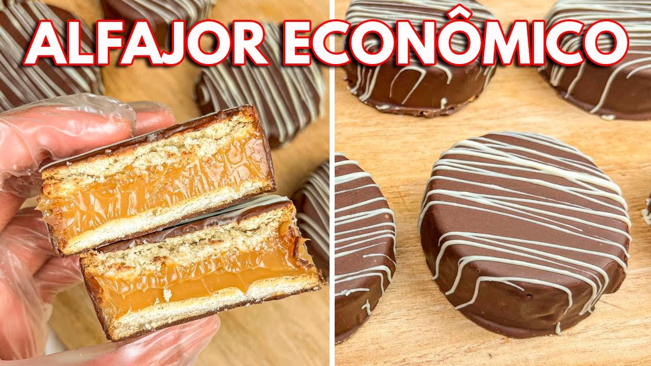 O ALFAJOR MAIS FÁCIL PARA VENDER (R$1,40 POR UNIDADE)! FÁCIL, PRÁTICO E ECONÔMICO