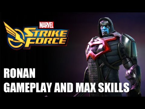 Ronan Max Skill Gameplay - Marvel Strike Force