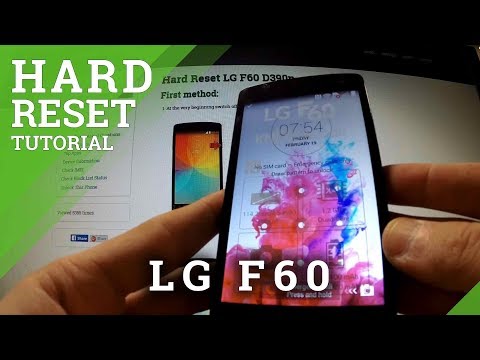 Hard Reset LG F60 - Reset Phone and Bypass Screen protection