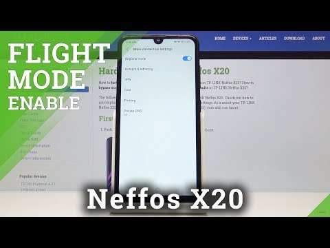 How to Enable Flight Mode in TP-LINK Neffos X20 - Airplane Mode