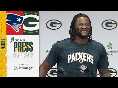 Rashan Gary reacts to two-sack game vs. Patriots