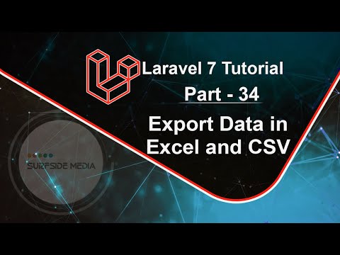 Laravel 7 Tutorial Export Data in Excel and CSV