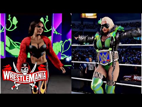 Smackdown Women’s championship: Peyton Royce vs. Diamond: WWE2k22 Wrestlemania April, 10, 2022