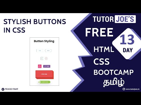 HTML CSS Free Online Web Development Bootcamp Tamil  | Day-13
