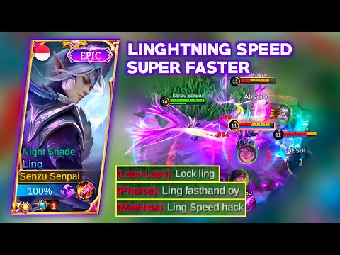 LING FASTHAND + ON POINT | LIGHTNING SPEED DASH - Gameplay Ling Top Global 2022 - Mobile Legends