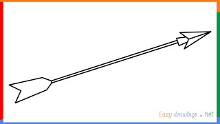 how to draw an arrow step by step
