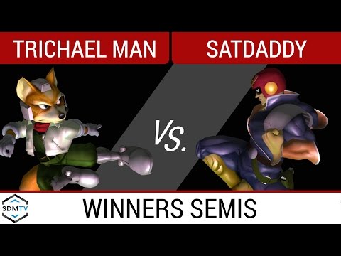 SDSU Biweekly 49 - Trichael Man (Fox) vs. satdaddy (Luigi/Falcon) - SSBM Winners Semis - Smash Melee