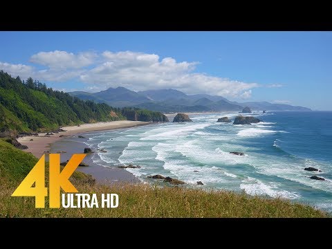 4K Coastal Oregon - Pacific Ocean - Part #2 - 5 Hours Nature Relaxation Video for 4K Oled TV