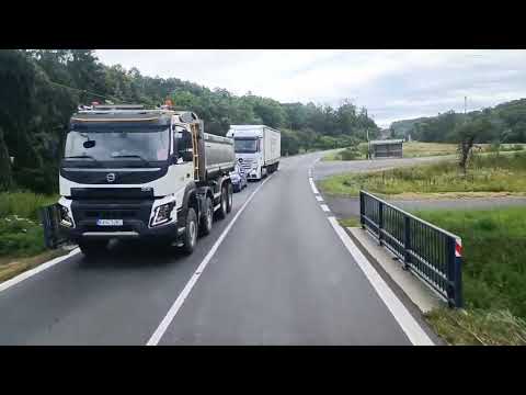 Driving in Slovakia, route 66 Domaniky - Krupina