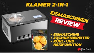 KLAMER 2 in 1 Eismaschine & Joghurtbereiter Review