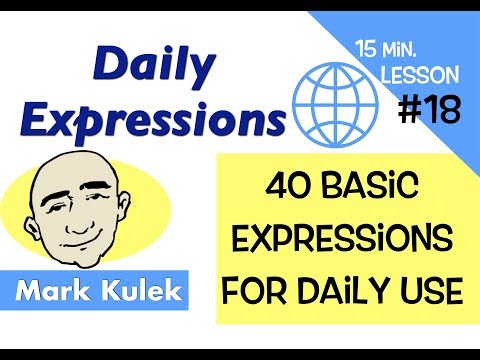 40 Everyday Expressions - 15 minutes lesson #18 | English for Communication - ESL