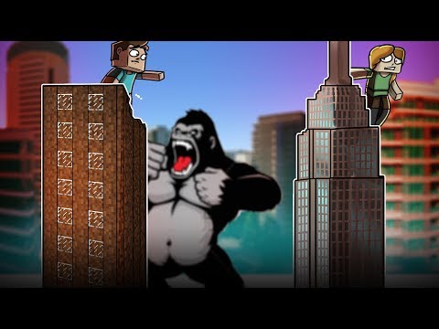 Minecraft | SKYSCRAPER BASE VS KING KONG! (Monster Fort Challenge)