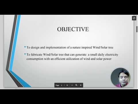 DESIGN AND DEVELOPMENT OF NATURE INSPIRED WIND/SOLAR TREE