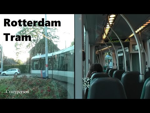 RET Tram Molenlaan - Weena Rotterdam in 2022 | Zonsondergang