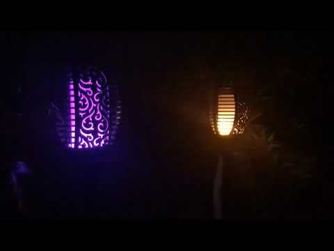 Светильник садовый Факел на солнечных батареях 96 LED