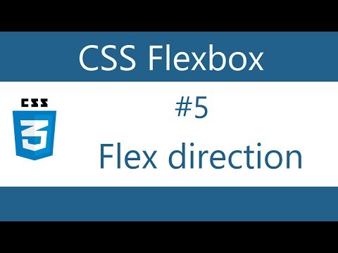 Flexbox Tutorial 5 Flex direction