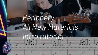 How to play All new Materials - Periphery (Intro On Screen Tabs) Tutorial
