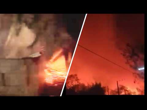 San German , 3 casas devoradas por el Fuego