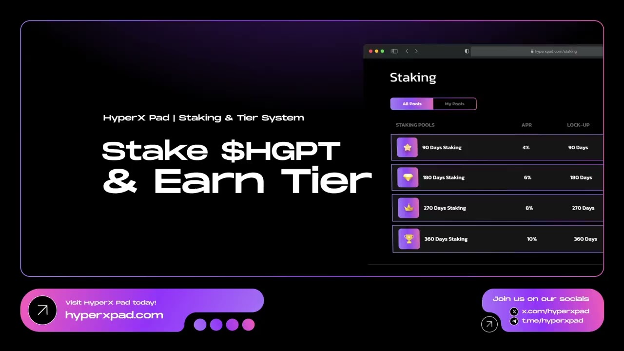 STAKE AND EARN #HGPT