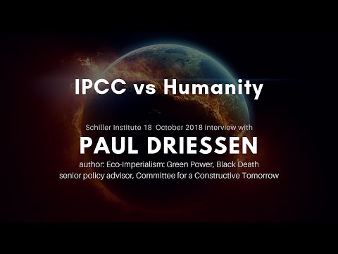 The IPCC vs Human Advancement: Paul Driessen