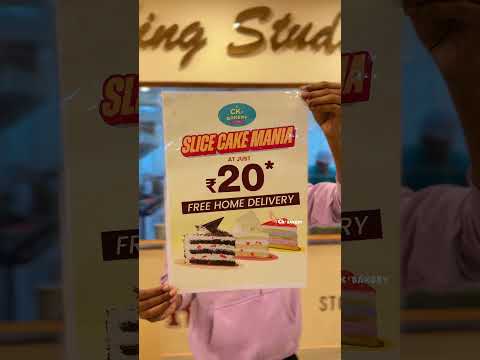 Slice Cakes at just ₹20 | Free Home Delivery | CK's Bakery