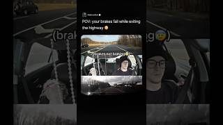 POV: your brakes fail while exitingthe highway 😳 #carguy #cars #bmw