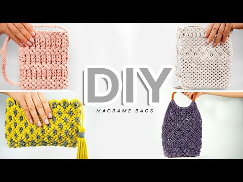 DIY Macrame Bag With Zipper Macrame Wallet for Girls
