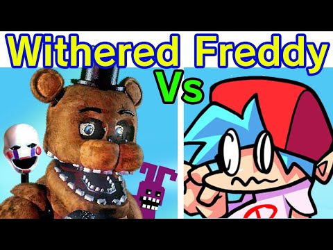 Friday Night Funkin' VS Withered Freddy FULL WEEK + Cutscenes (Five Nights at Freddy's) (FNF Mod)