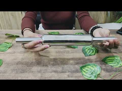Nyra Stainless Steel Chapati/Roti Roller Pin/Belan - Heavy Duty Rolling