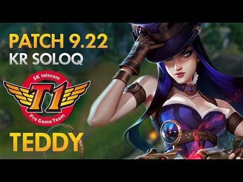 SKT T1 Teddy - Caitlyn Bot Lane - KDA 13/4/9
