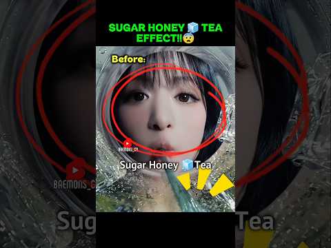 The Effect Of Sugar Honey ice Tea For ahyeon.😄 #babymonster #베이비몬스터 #ahyeon #아현 #shorts
