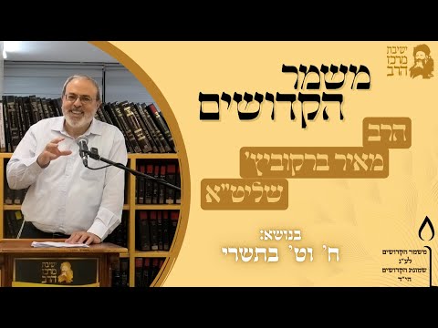 Rabbi Meir Berkowitz | Mishmar HaMoshiach | 8th and 19th of Tishrei | 3rd of Tishrei 5775 | Yeshi...