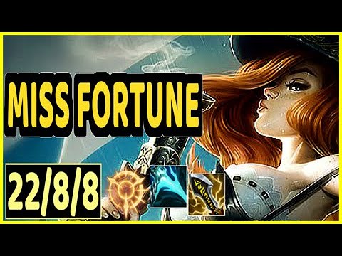 MISS FORTUNE VS VAYNE - 22/8/8 KDA ADC GAMEPLAY