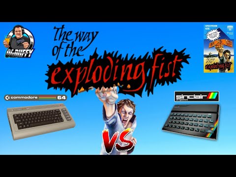 Sinclair Spectrum VS Commodore 64 THE WAY OF THE EXPLODING FIST Comparison