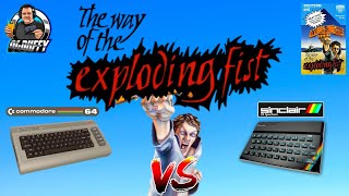Sinclair Spectrum VS Commodore 64 THE WAY OF THE EXPLODING FIST Comparison