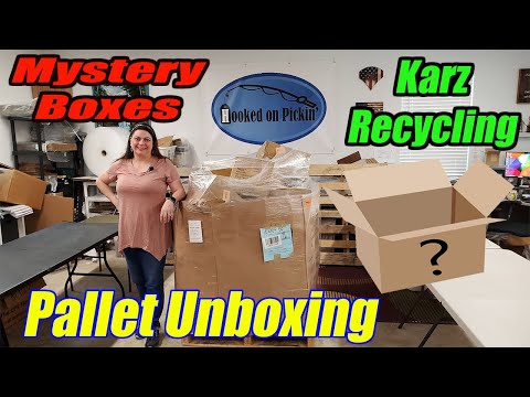 Local Liquidators Karz Recycling Pallet Unboxing Tons of Mystery Boxes - Online Reselling
