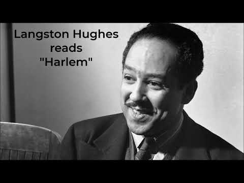 LANGSTON HUGHES reads "Harlem"