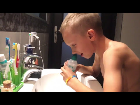 IRIGASIN - JAK PŁUKAĆ ZATOKI PORADNIK DLA DZIECI - PŁUKANIE ZATOK ANTEK 8 LAT 2016 ROK