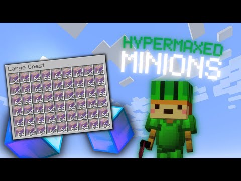 Collecting my HYPERMAXED minions after one year! (Hypixel Skyblock)