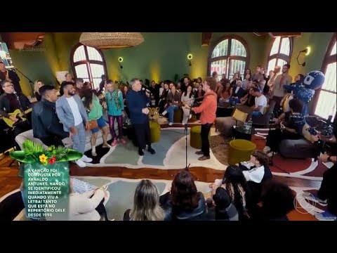 Nando Reis e Arnaldo Antunes cantam ‘Não Vou Me Adaptar’ | Caldeirão com Mion 02/08/2025