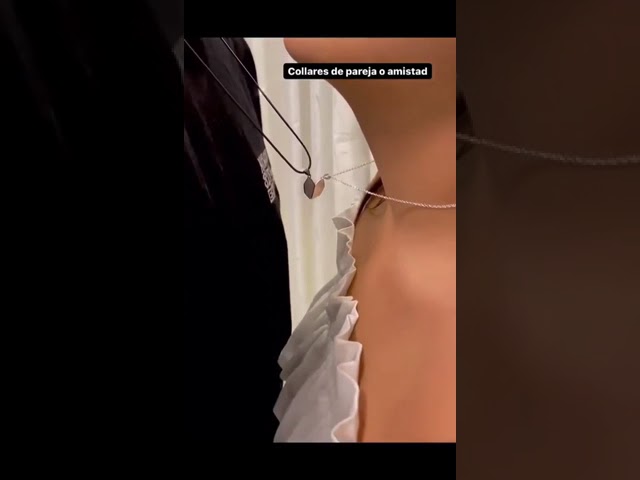 Vídeo relacionado con Collar magnético creativo unisex con colgante Gamepad Collar a juego para parejas o mejores amigos Regalo(combinación de oro y plata)