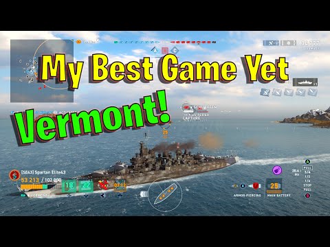 My Best Game Yet in Vermont! (World of Warships Legends)