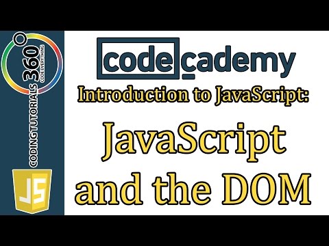 Javascript And The Dom Codecademy Introduction To Javascript Learn Javascript