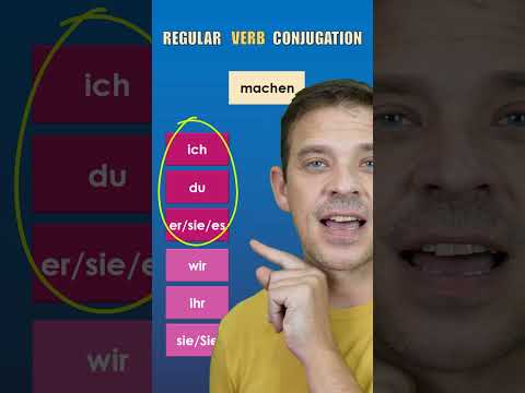 How to conjugate REGULAR German verbs | #shorts