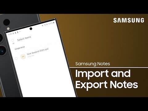 Import and export your Samsung Notes with Google Drive | Samsung US
