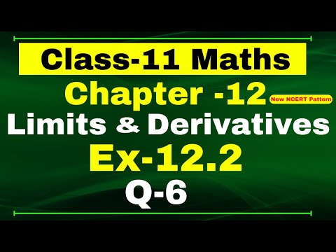 Ex-12.2 Q-6 | Class 11 Maths | Chapter 12 ( Limits and Derivatives ) | NCERT Math