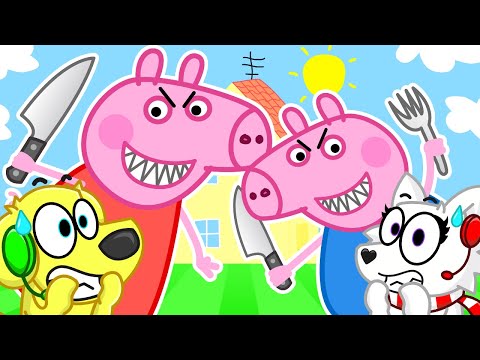 EVIL PEPPA PIG is HUNGRY... RUN!! Roblox HUNGRY PIG Survival